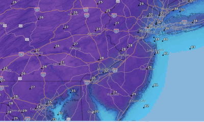 Forecast low temperatures Nov. 1-2, 2023. (Credit: NWS)